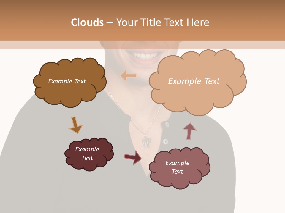 Skullcap White Face PowerPoint Template