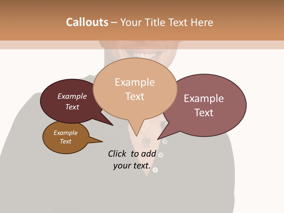 Skullcap White Face PowerPoint Template