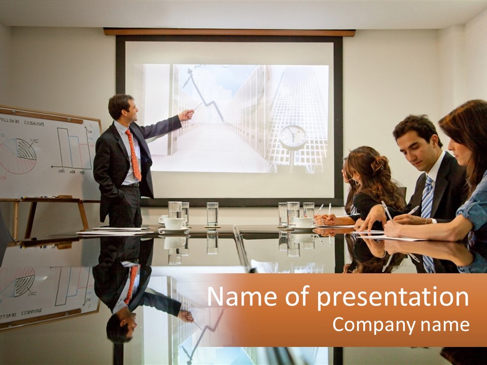 Business Happy Content PowerPoint Template