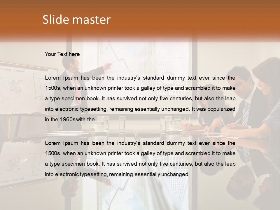 Business Happy Content PowerPoint Template