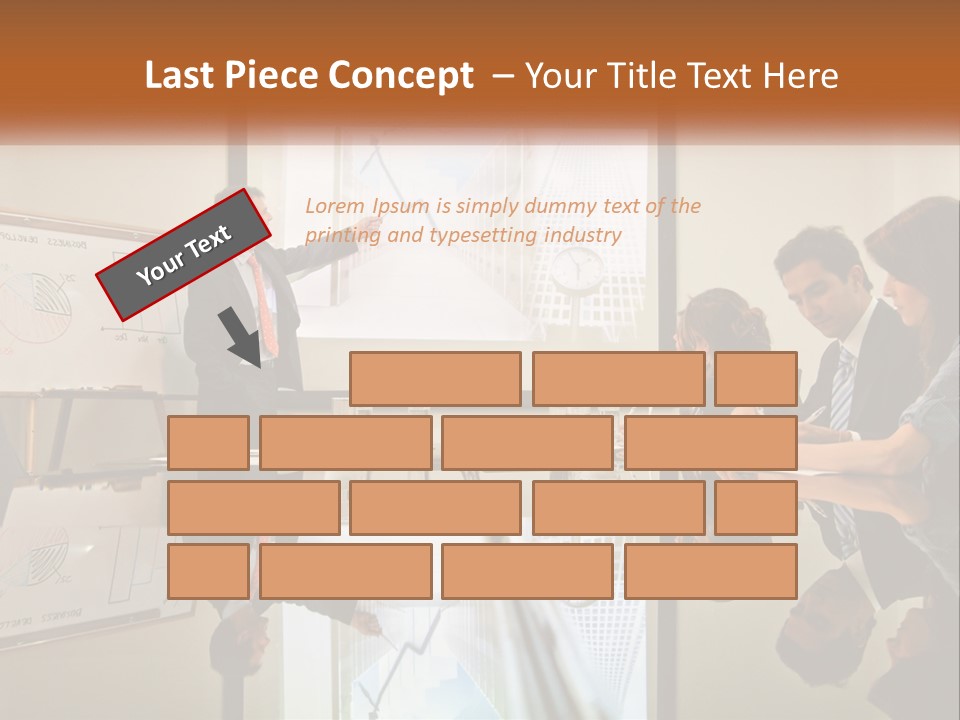 Business Happy Content PowerPoint Template
