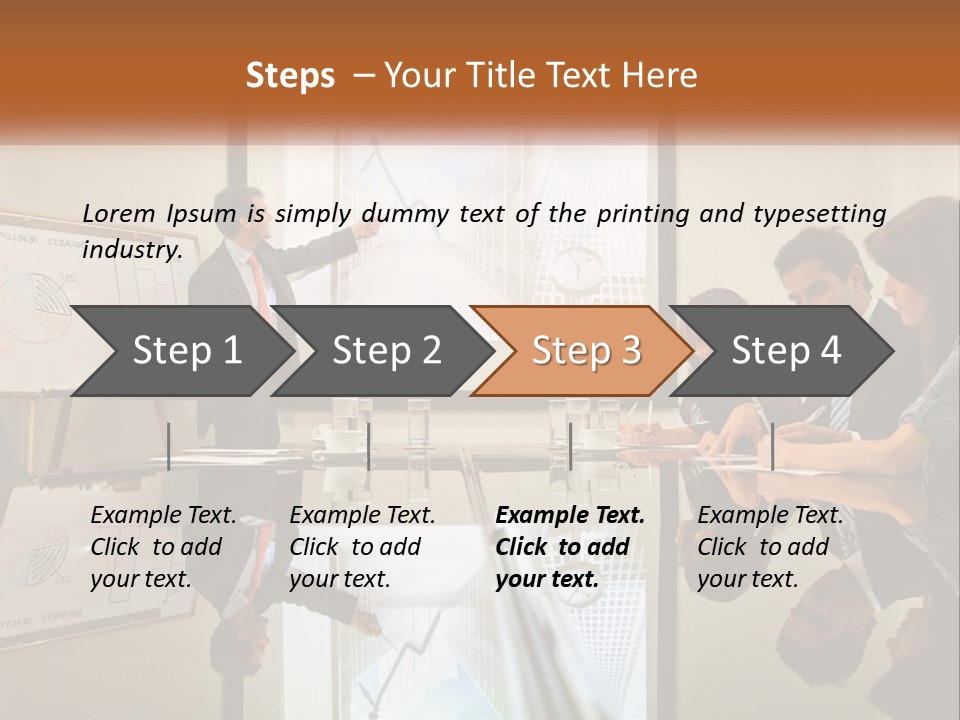 Business Happy Content PowerPoint Template