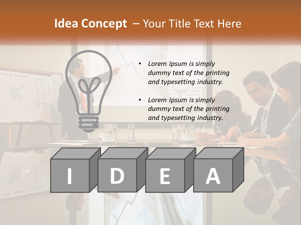 Business Happy Content PowerPoint Template