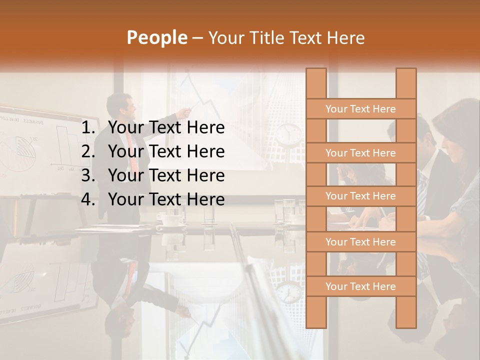 Business Happy Content PowerPoint Template