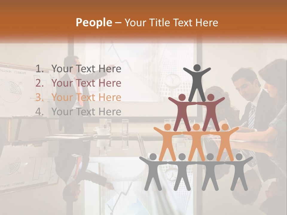 Business Happy Content PowerPoint Template