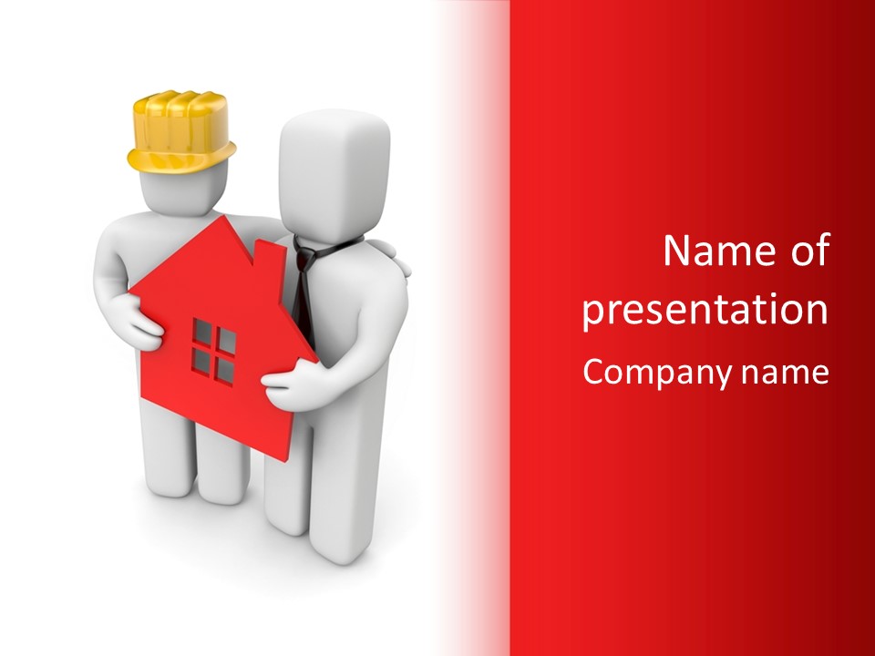 Model Bit Tie PowerPoint Template