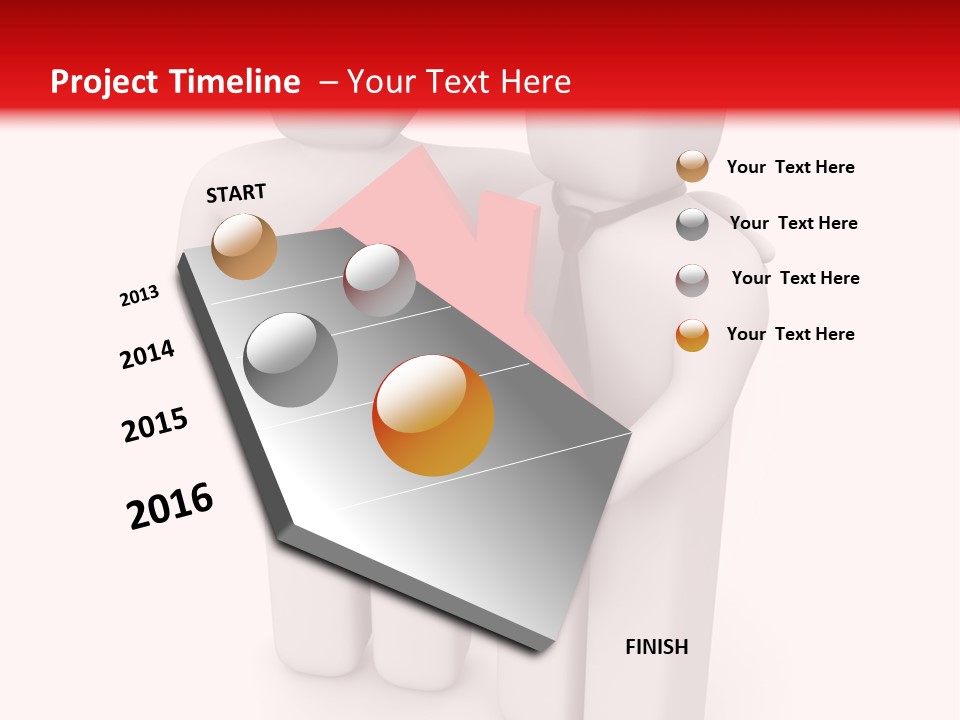 Model Bit Tie PowerPoint Template