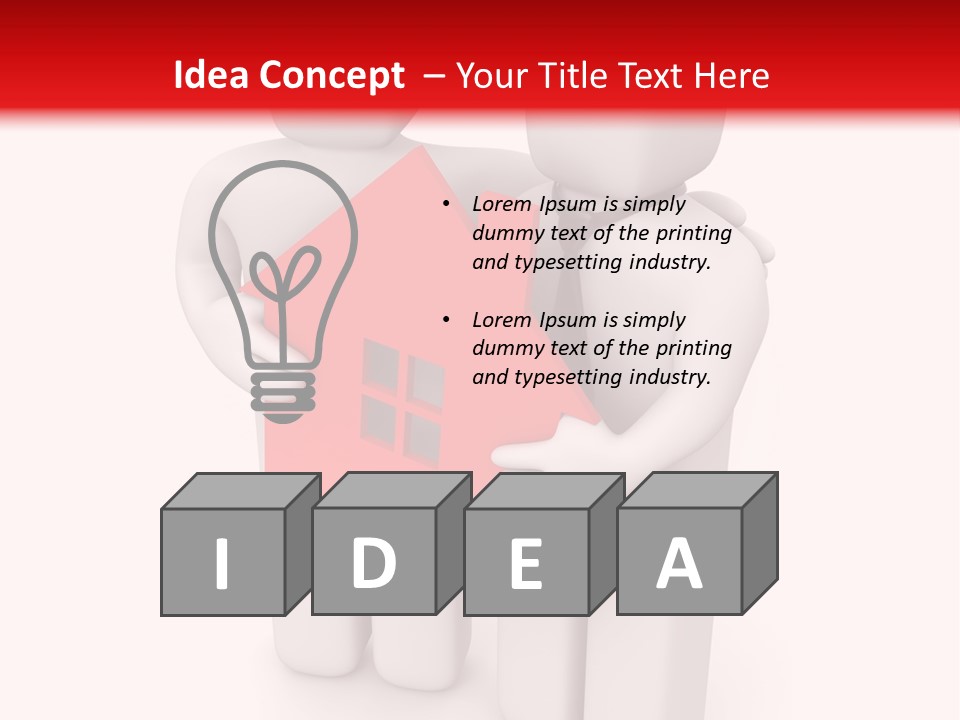 Model Bit Tie PowerPoint Template