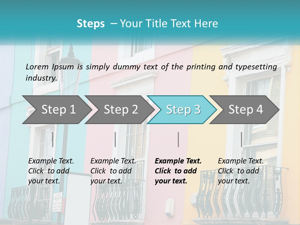 Accommodation Street Residence PowerPoint Template
