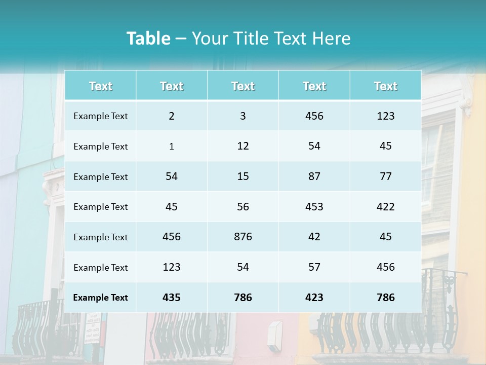 Accommodation Street Residence PowerPoint Template