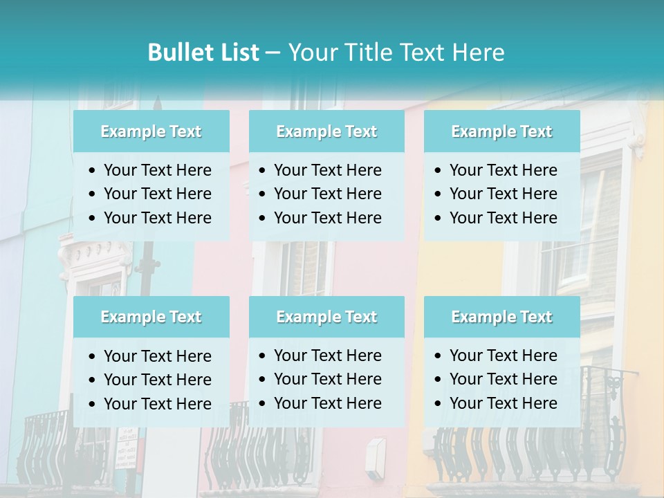 Accommodation Street Residence PowerPoint Template