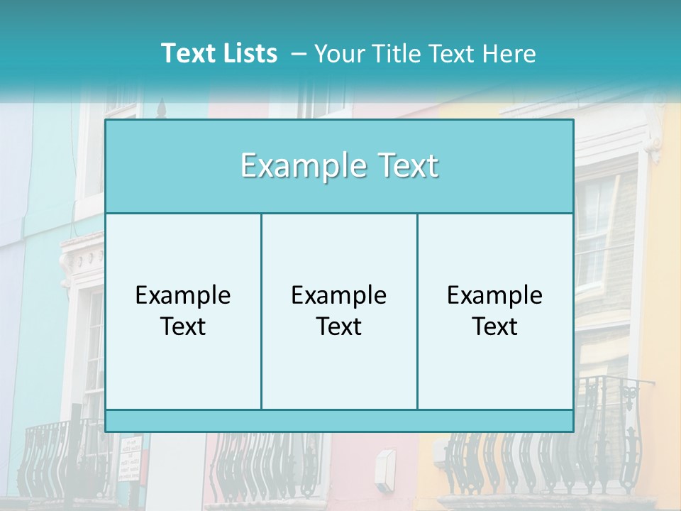 Accommodation Street Residence PowerPoint Template