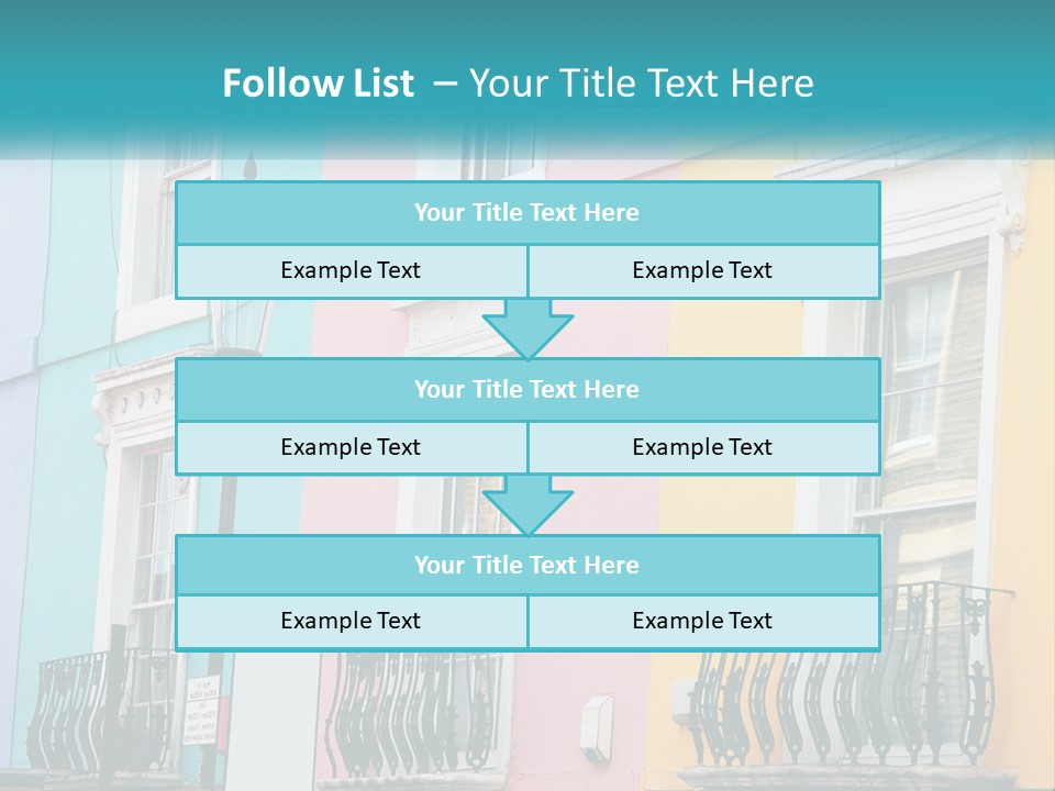 Accommodation Street Residence PowerPoint Template