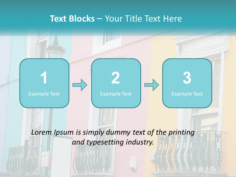 Accommodation Street Residence PowerPoint Template