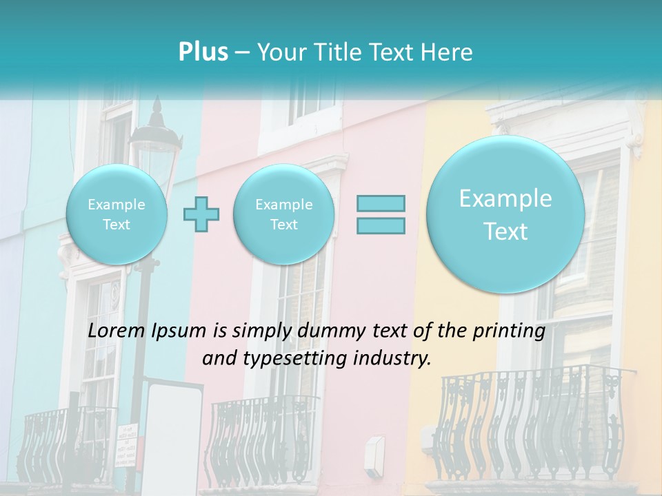 Accommodation Street Residence PowerPoint Template