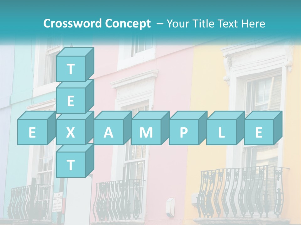 Accommodation Street Residence PowerPoint Template