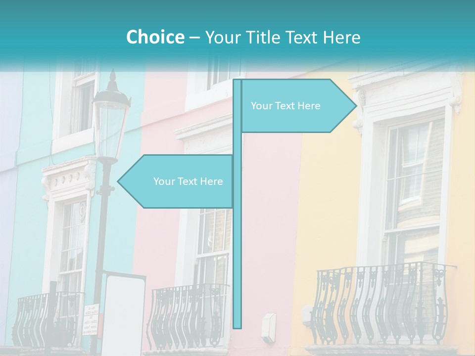 Accommodation Street Residence PowerPoint Template