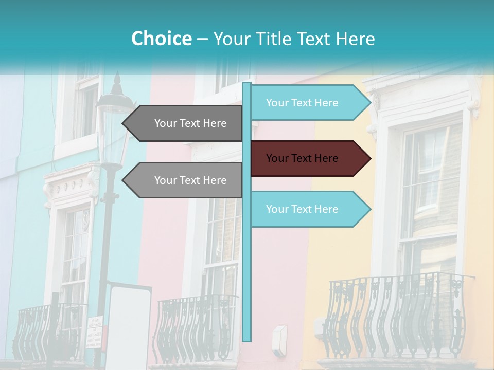 Accommodation Street Residence PowerPoint Template