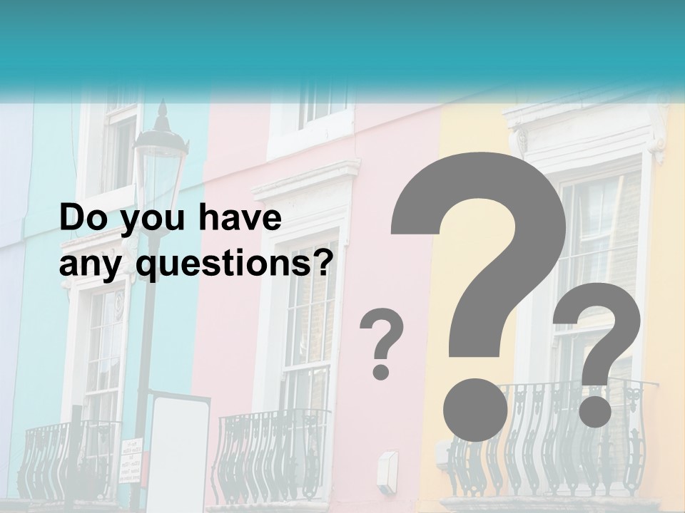 Accommodation Street Residence PowerPoint Template