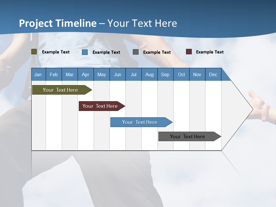 Hiking Woman Climb PowerPoint Template