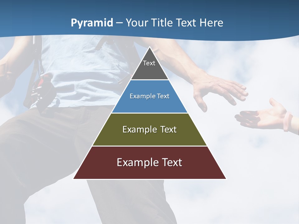 Hiking Woman Climb PowerPoint Template