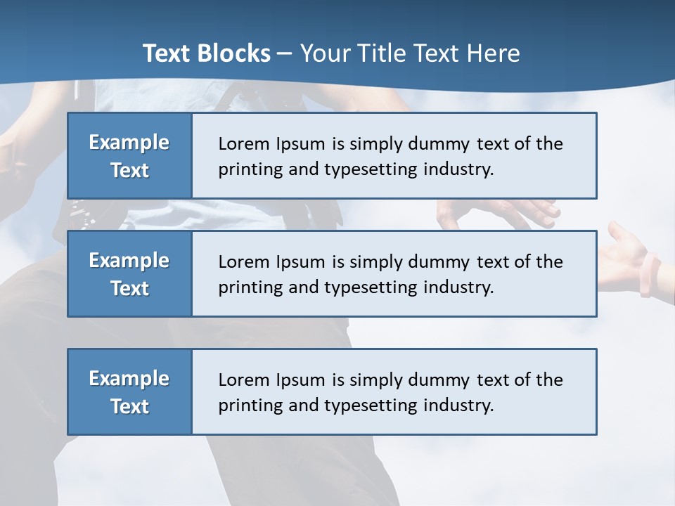 Hiking Woman Climb PowerPoint Template