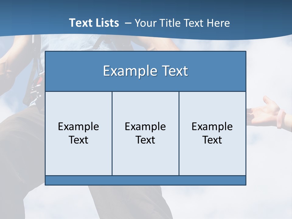 Hiking Woman Climb PowerPoint Template