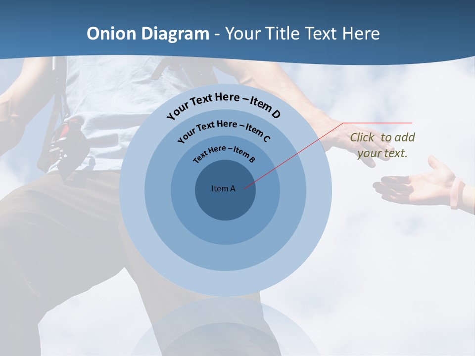 Hiking Woman Climb PowerPoint Template