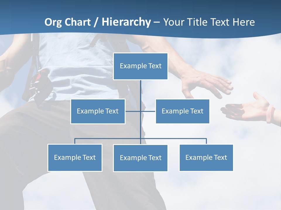 Hiking Woman Climb PowerPoint Template