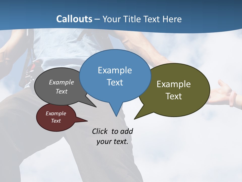 Hiking Woman Climb PowerPoint Template