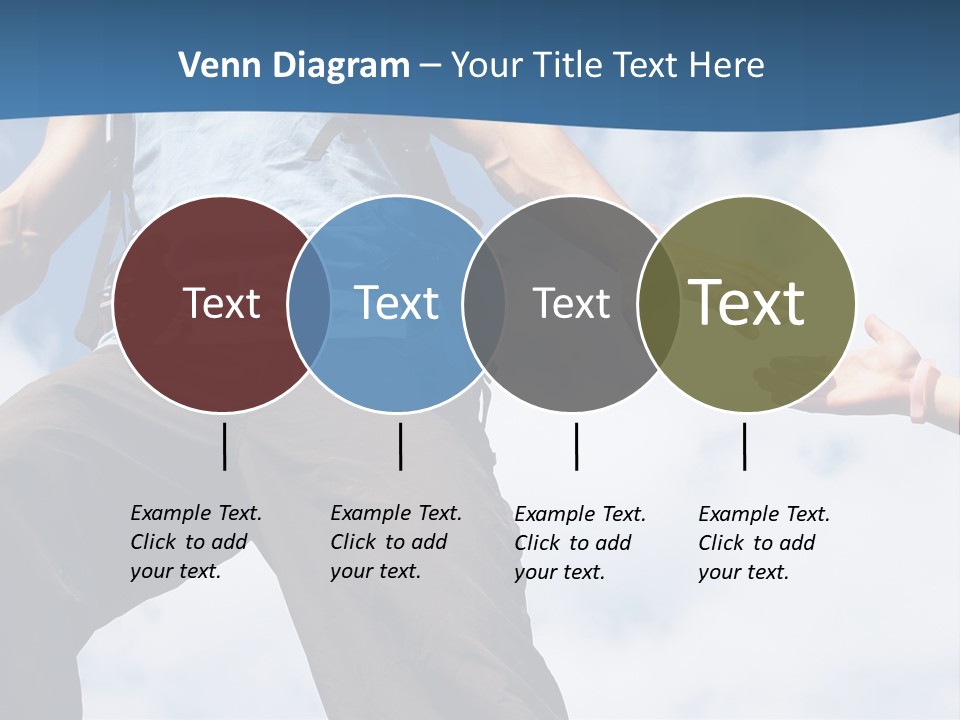 Hiking Woman Climb PowerPoint Template