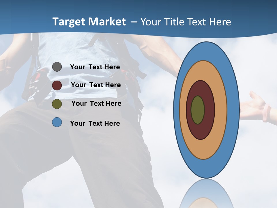 Hiking Woman Climb PowerPoint Template