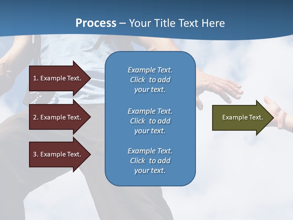 Hiking Woman Climb PowerPoint Template