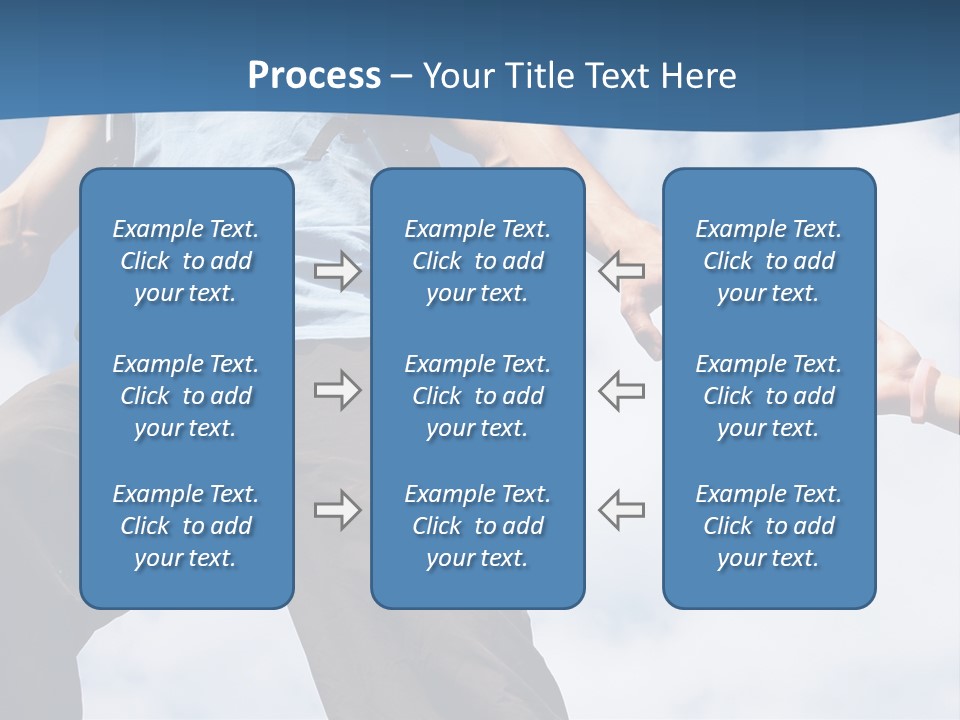 Hiking Woman Climb PowerPoint Template