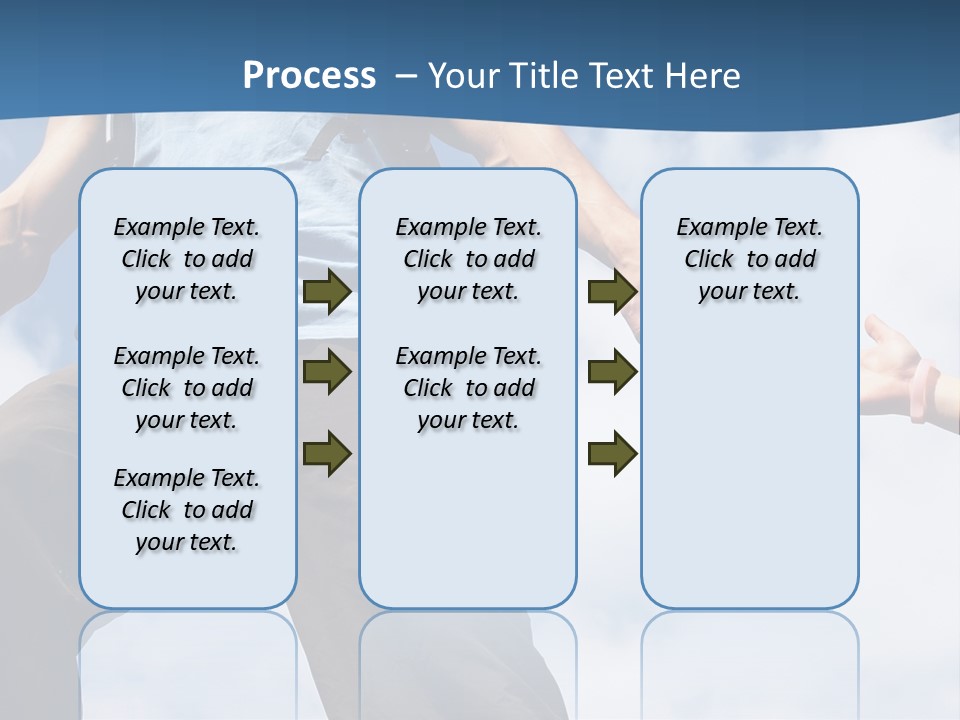 Hiking Woman Climb PowerPoint Template