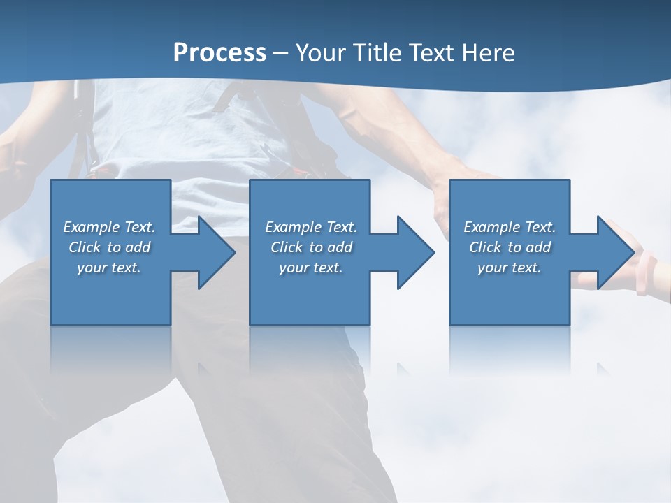 Hiking Woman Climb PowerPoint Template