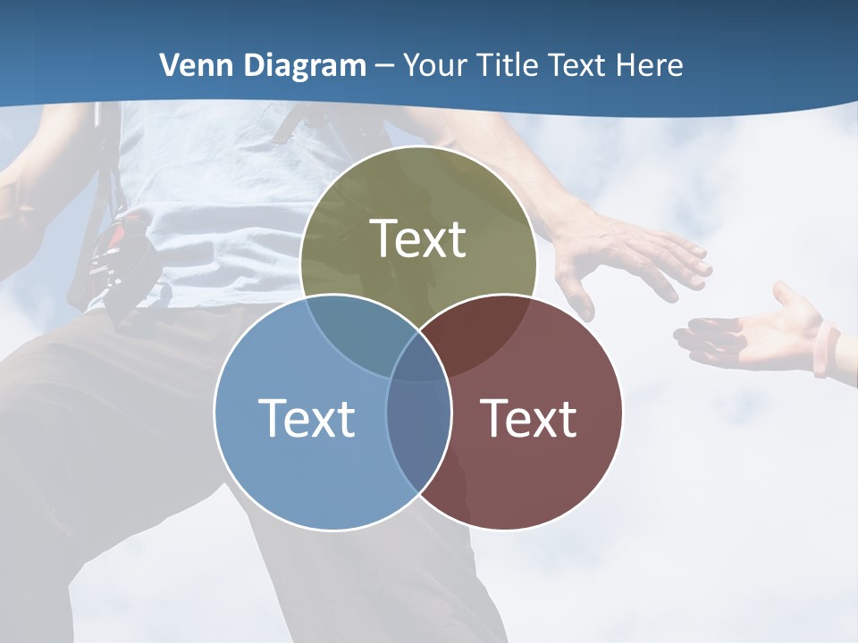 Hiking Woman Climb PowerPoint Template