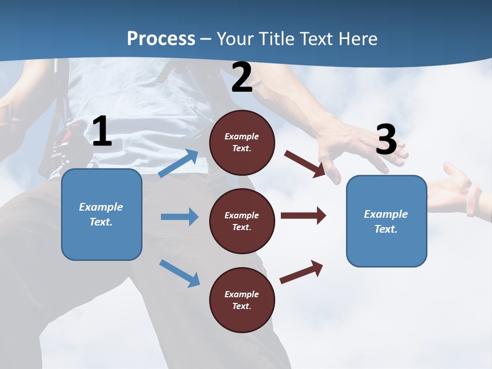 Hiking Woman Climb PowerPoint Template