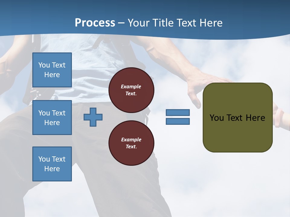 Hiking Woman Climb PowerPoint Template
