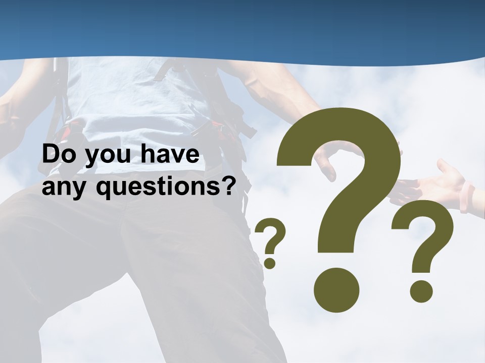 Hiking Woman Climb PowerPoint Template