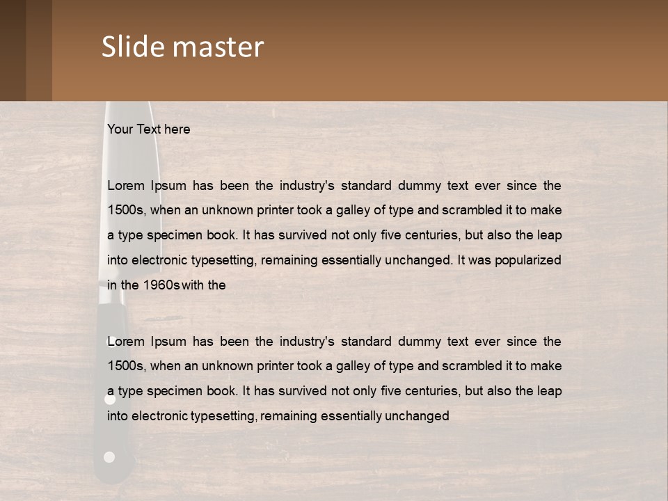 Preparation Copy Table PowerPoint Template