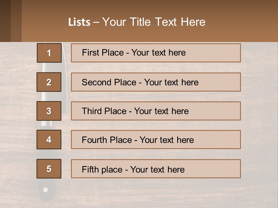 Preparation Copy Table PowerPoint Template