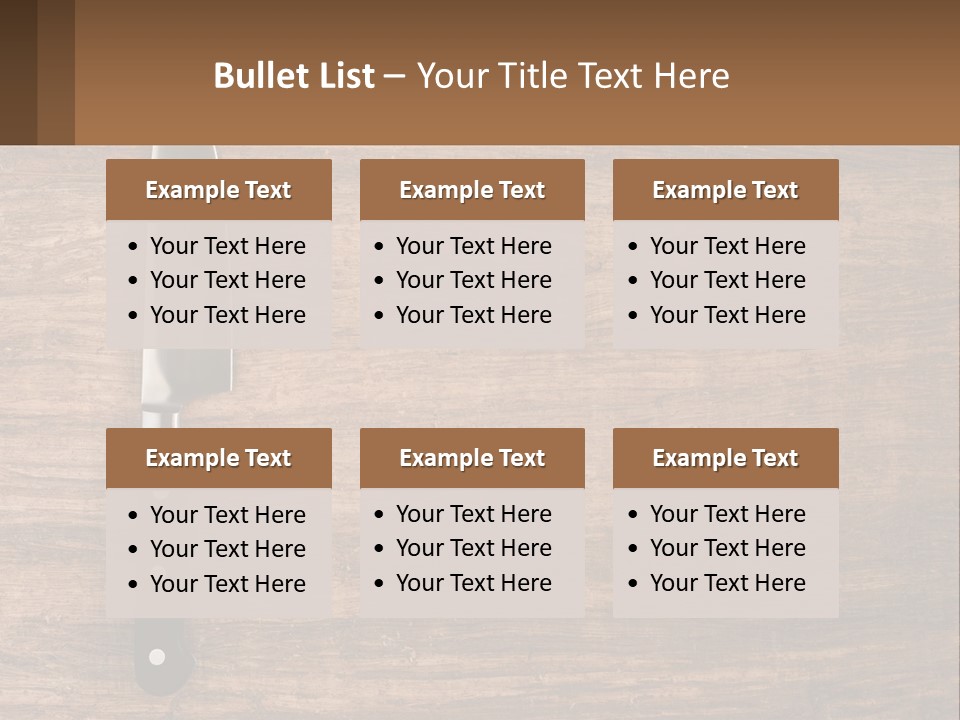 Preparation Copy Table PowerPoint Template