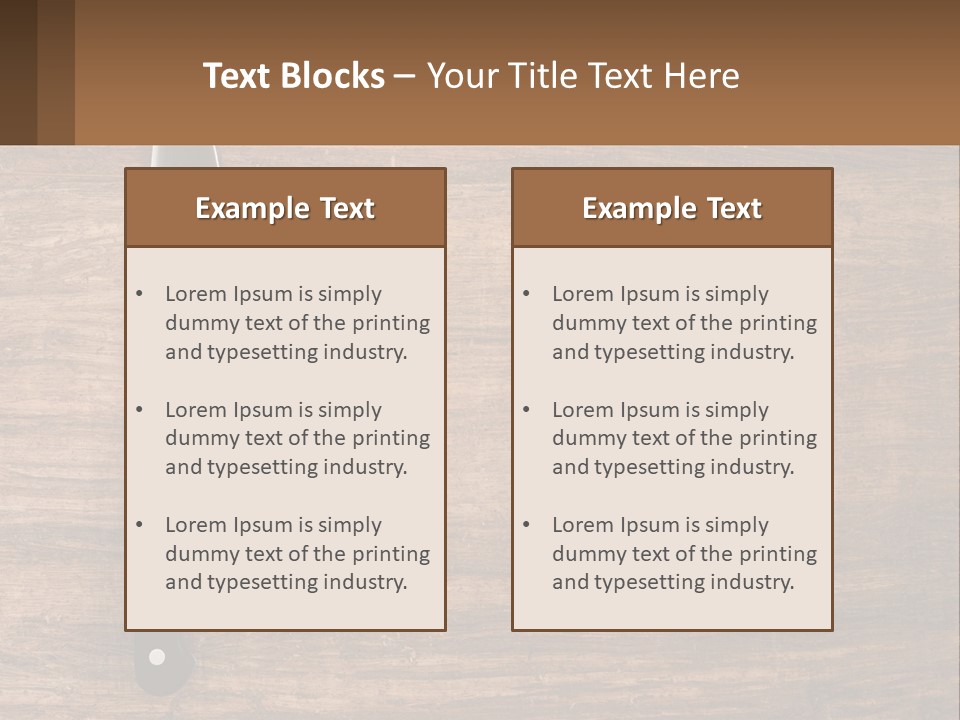 Preparation Copy Table PowerPoint Template