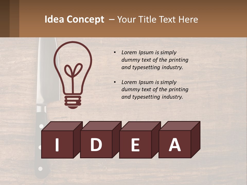 Preparation Copy Table PowerPoint Template
