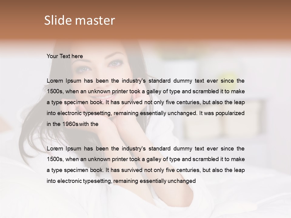 Life Bedroom Cheerful PowerPoint Template