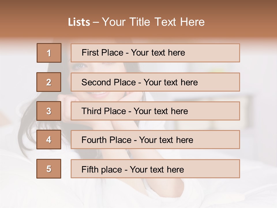 Life Bedroom Cheerful PowerPoint Template