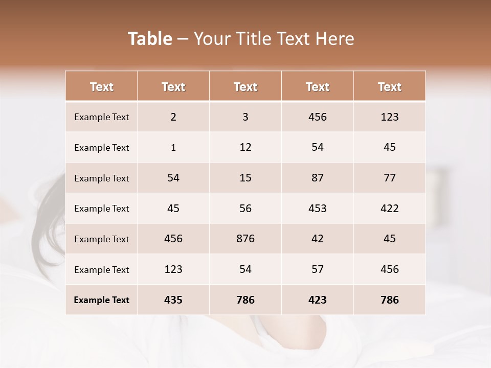 Life Bedroom Cheerful PowerPoint Template