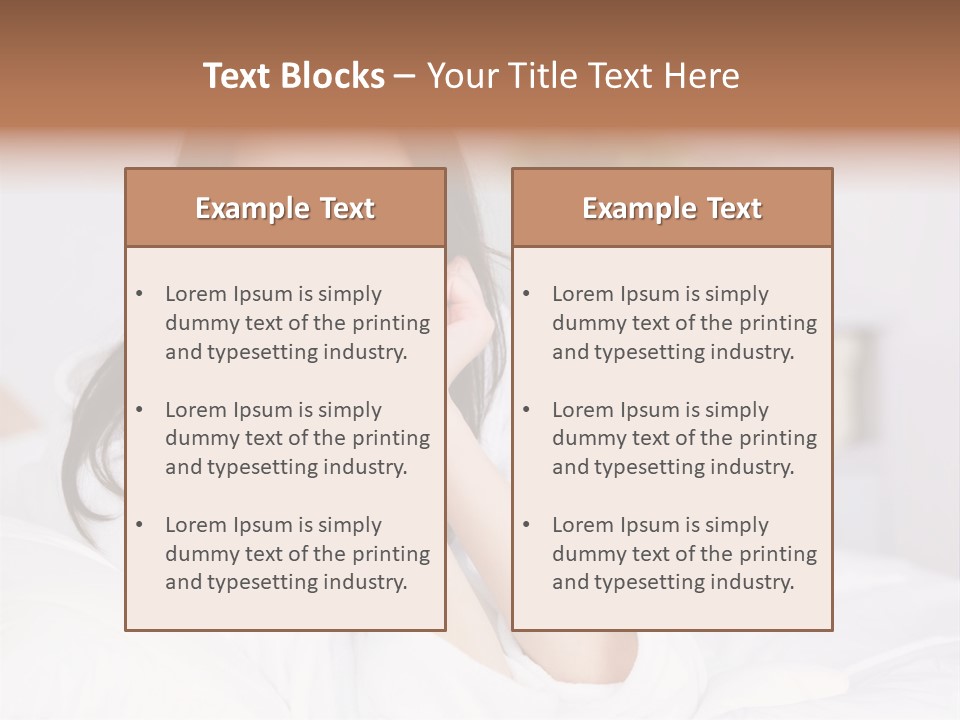 Life Bedroom Cheerful PowerPoint Template