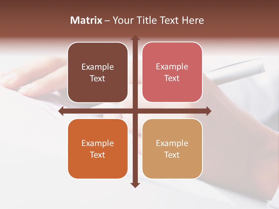 Signature Clerk Closeup PowerPoint Template